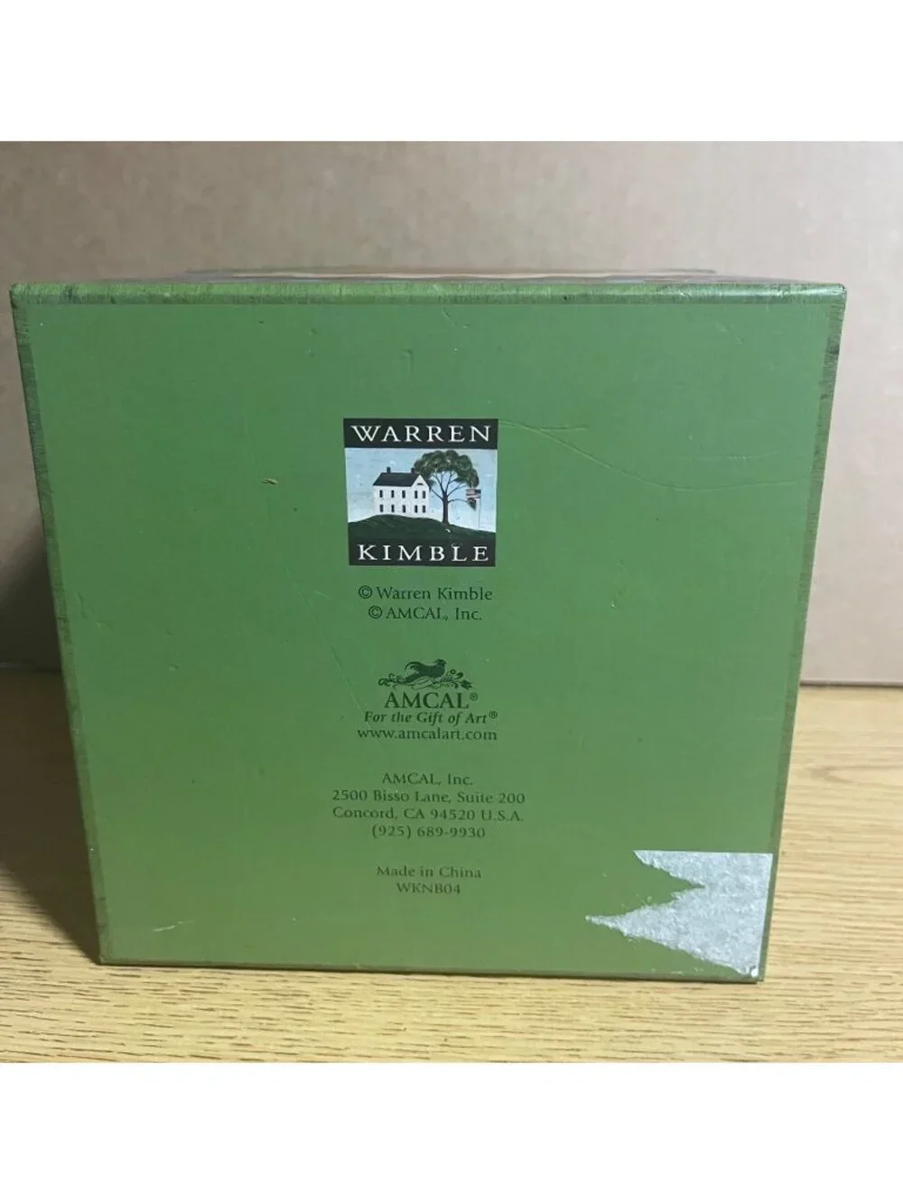 Warren Kimble American As Apple Pie Green Nested Boxes Set Of 5 By AMCAL VTG 90s